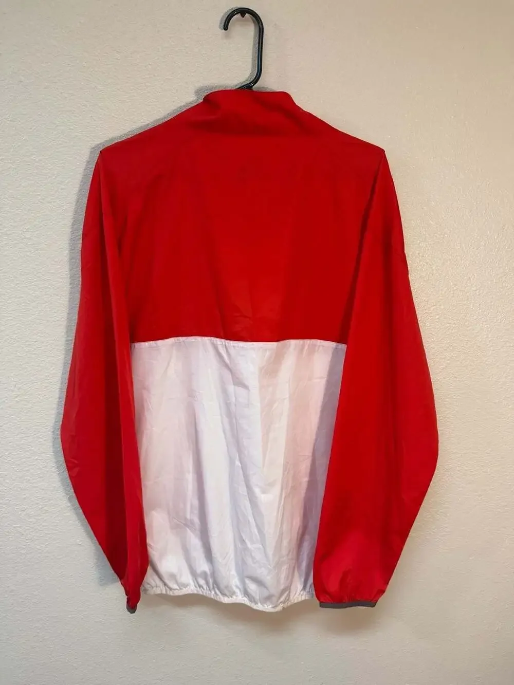 North & Acrux Cincinnati Reds MLB Half Zip Pullover Wind Jacket Red White Size M